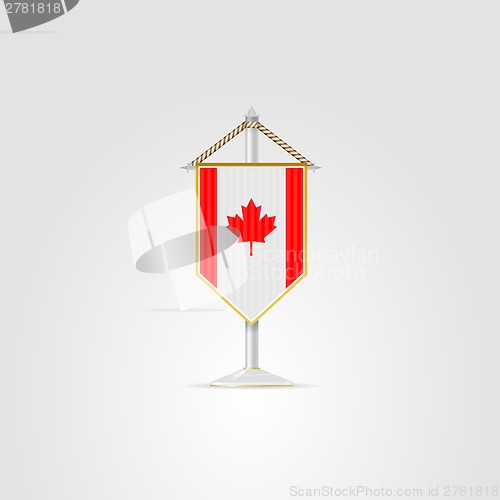 Image of Illustration of national symbols of North America countries. Canada.