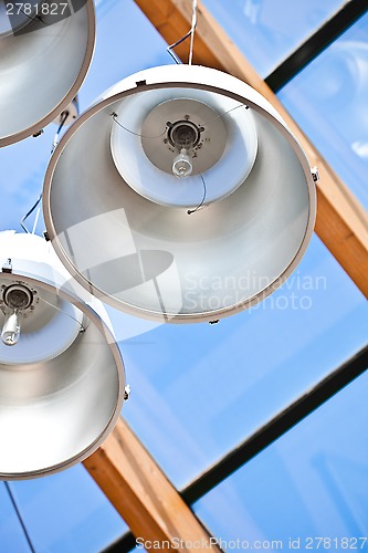 Image of metal lamps