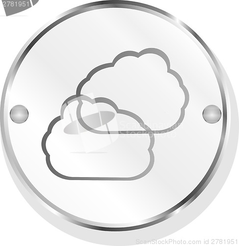 Image of Cloud web icon button