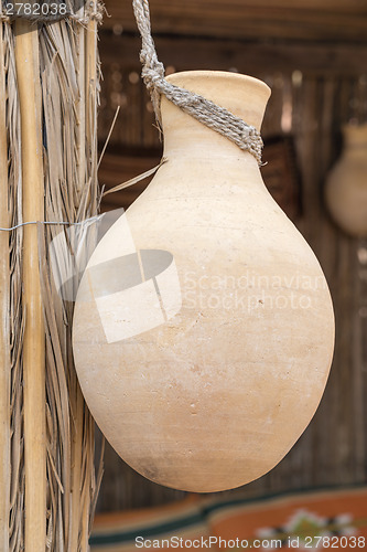 Image of Hanging clay pot