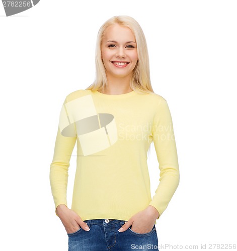 Image of smiling girl in casual clothes
