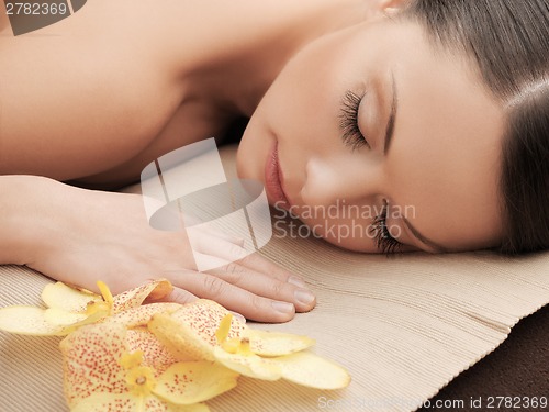 Image of asian woman in spa