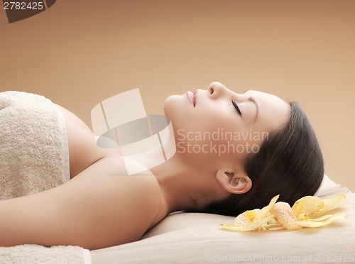 Image of asian woman in spa