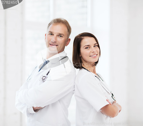 Image of two doctors with stethoscopes