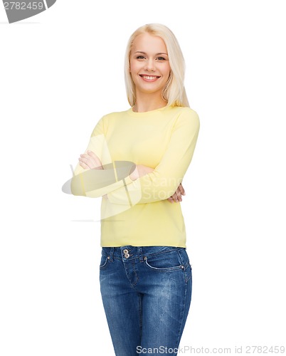 Image of smiling girl in casual clothes