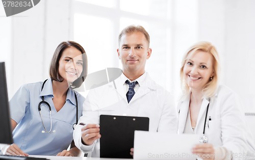 Image of team or group of doctors on meeting