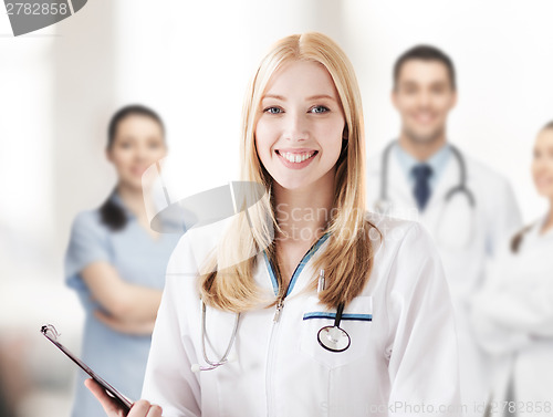 Image of female doctor with stethoscope