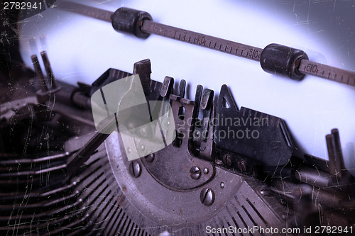 Image of Old typewriter with paper