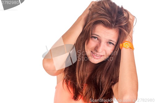 Image of stressed and depressed young woman