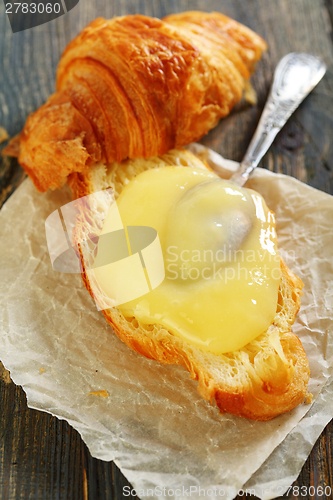 Image of Croissant with custard.