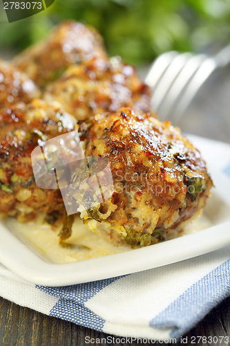 Image of Meatballs with parsley.