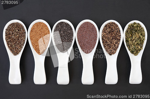 Image of Seeds in Scoops