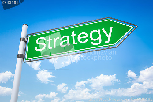 Image of road sign arrow strategy