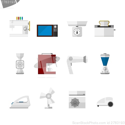 Image of Flat icons for home