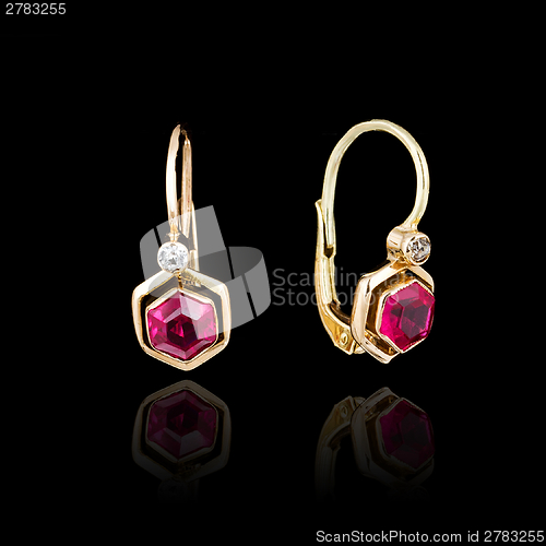 Image of Gold earrings