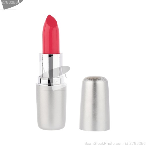 Image of Red lipstick isolated on white background 
