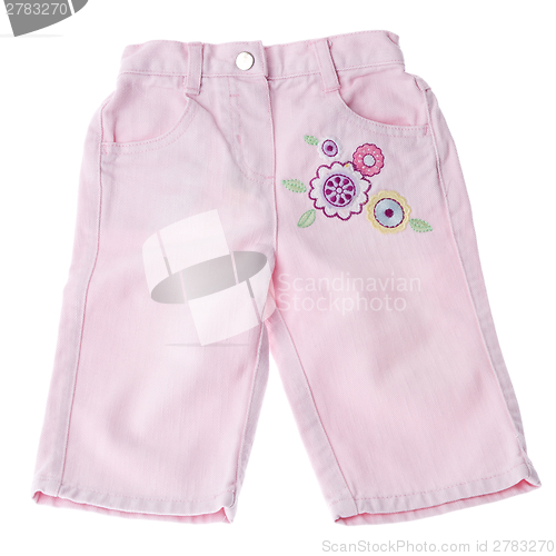 Image of Children's wear - tracksuit isolated over white background.