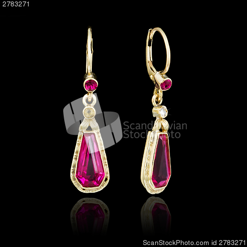 Image of Gold earrings