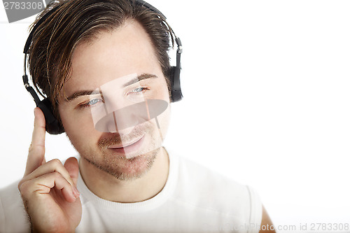 Image of Young man with headphones