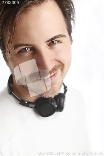 Image of Young man with headphones