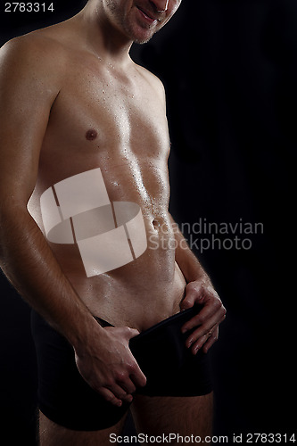 Image of Attractive man shirtless