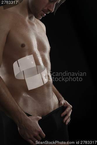 Image of Attractive man shirtless