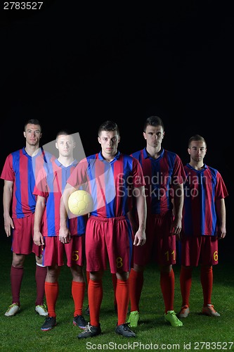 Image of soccer players team