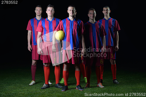 Image of soccer players team