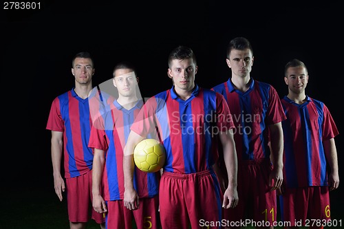 Image of soccer players team