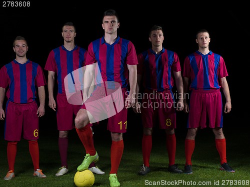 Image of soccer players team