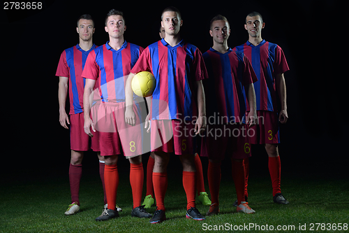 Image of soccer players team