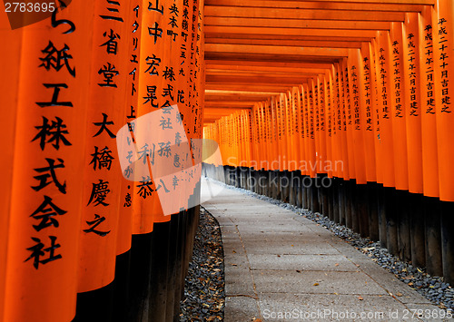 Image of Fushimi Inari Taisha Shrine in Kyoto, Japan
