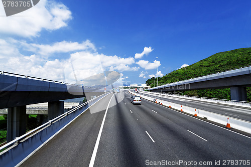 Image of asphalt road in Hongkong