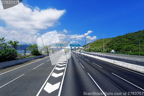 Image of asphalt road in Hongkong