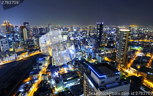 Image of Osaka at night, Japan 