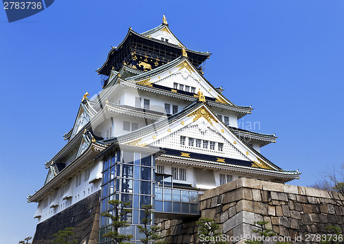 Image of Osaka Castle in Osaka, Japan. 