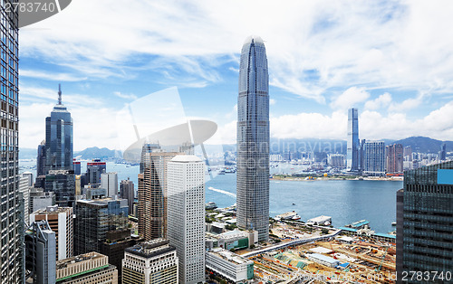 Image of Hong Kong skyline. 