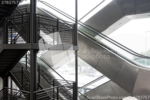 Image of Escalator and stair