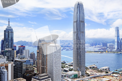 Image of Hong Kong skyline. 