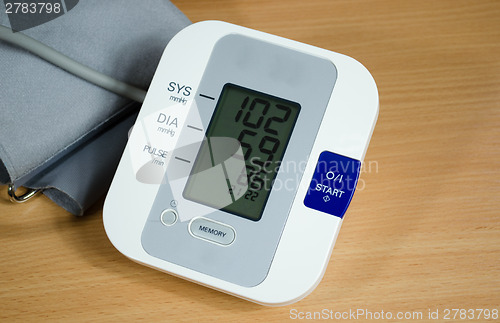 Image of digital blood pressure measurement equipment