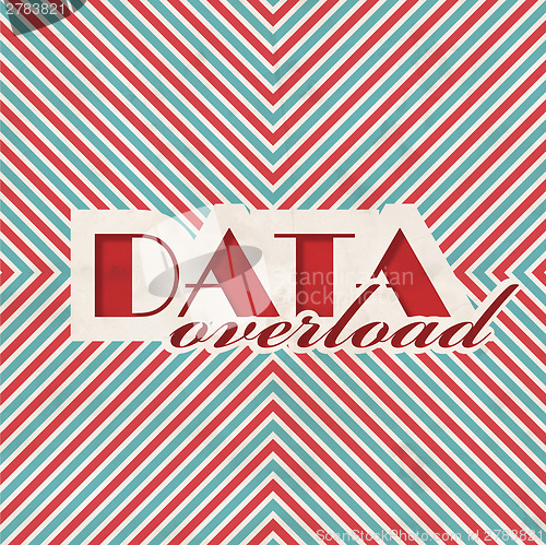 Image of Data Overload. Retro Design Concept.