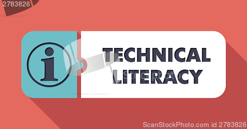 Image of Technical Literacy on Scarlet in Flat Design.