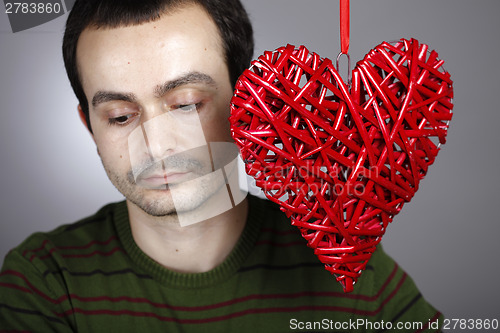 Image of Hand made red heart