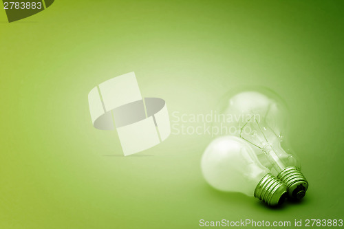 Image of Background with lit lightbulb