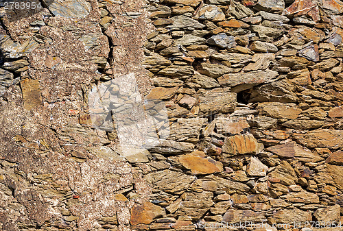 Image of Pattern of Old Stone Wall Surface