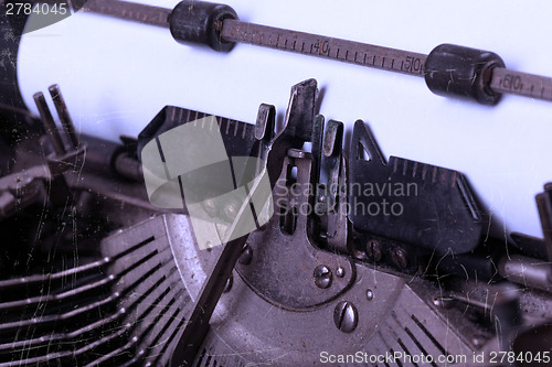 Image of Old typewriter with paper