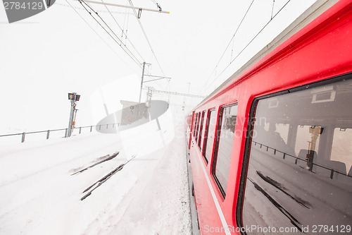 Image of Train in the snow