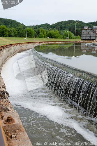 Image of sewage water treatment basin waterworks 