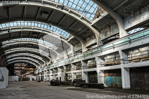 Image of Large industrial hall of a repair station