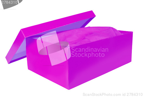 Image of shoebox on white background 